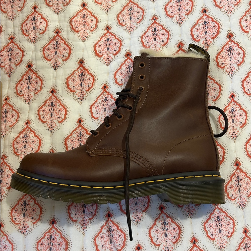 Dr. Martens Dark Brown Women’s Boots - Picture 2 of 8
